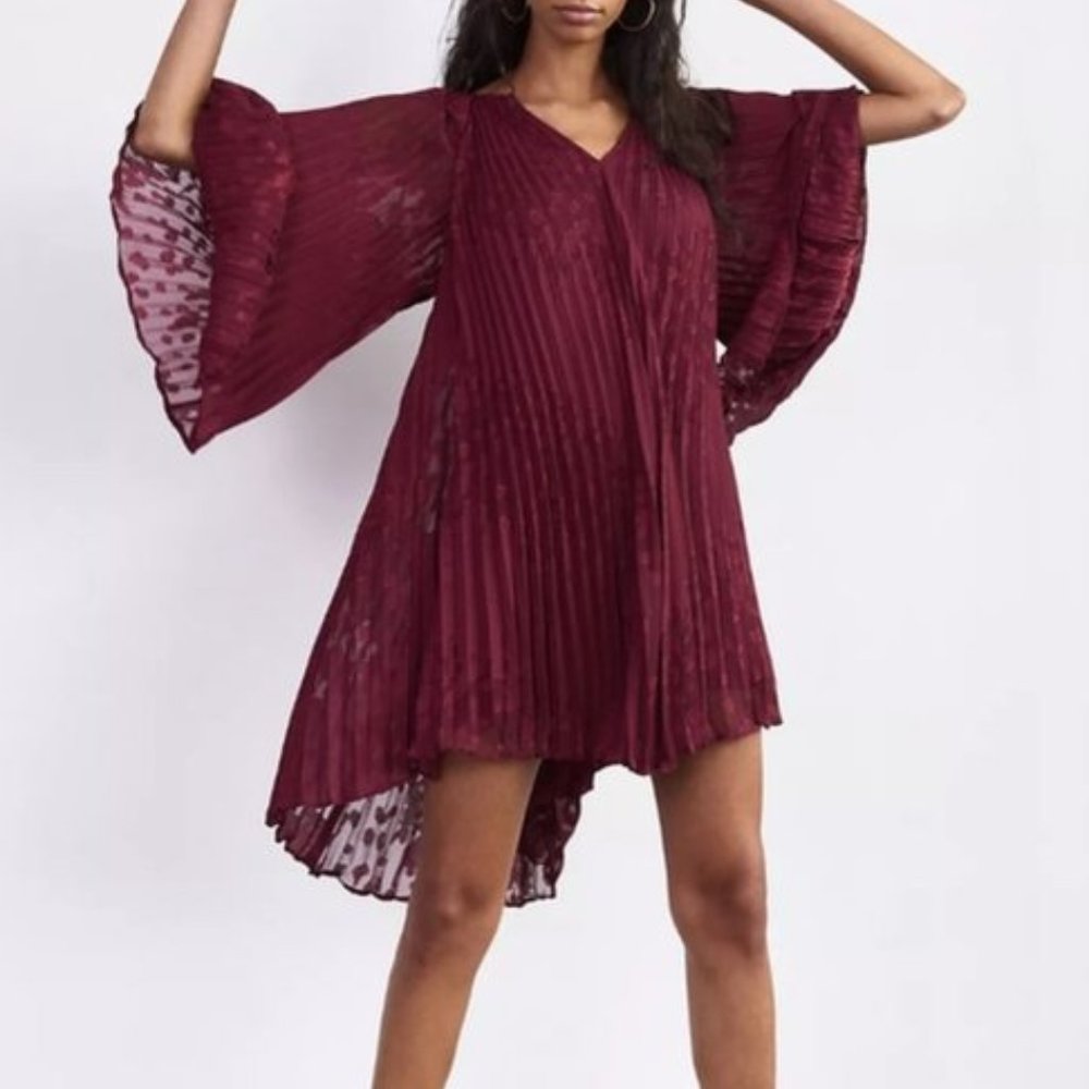 Anthropologie Pleated Swing Dress - NWOT